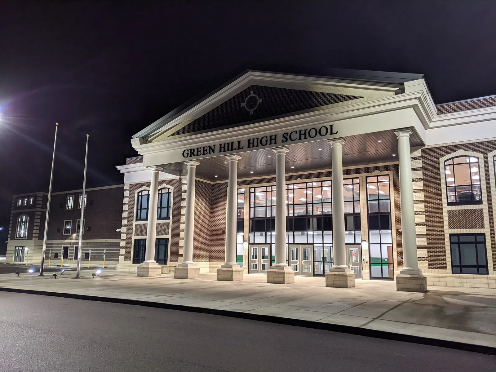 This is the main entrance of Green Hill High School in Mt. Juliet, Tennessee.