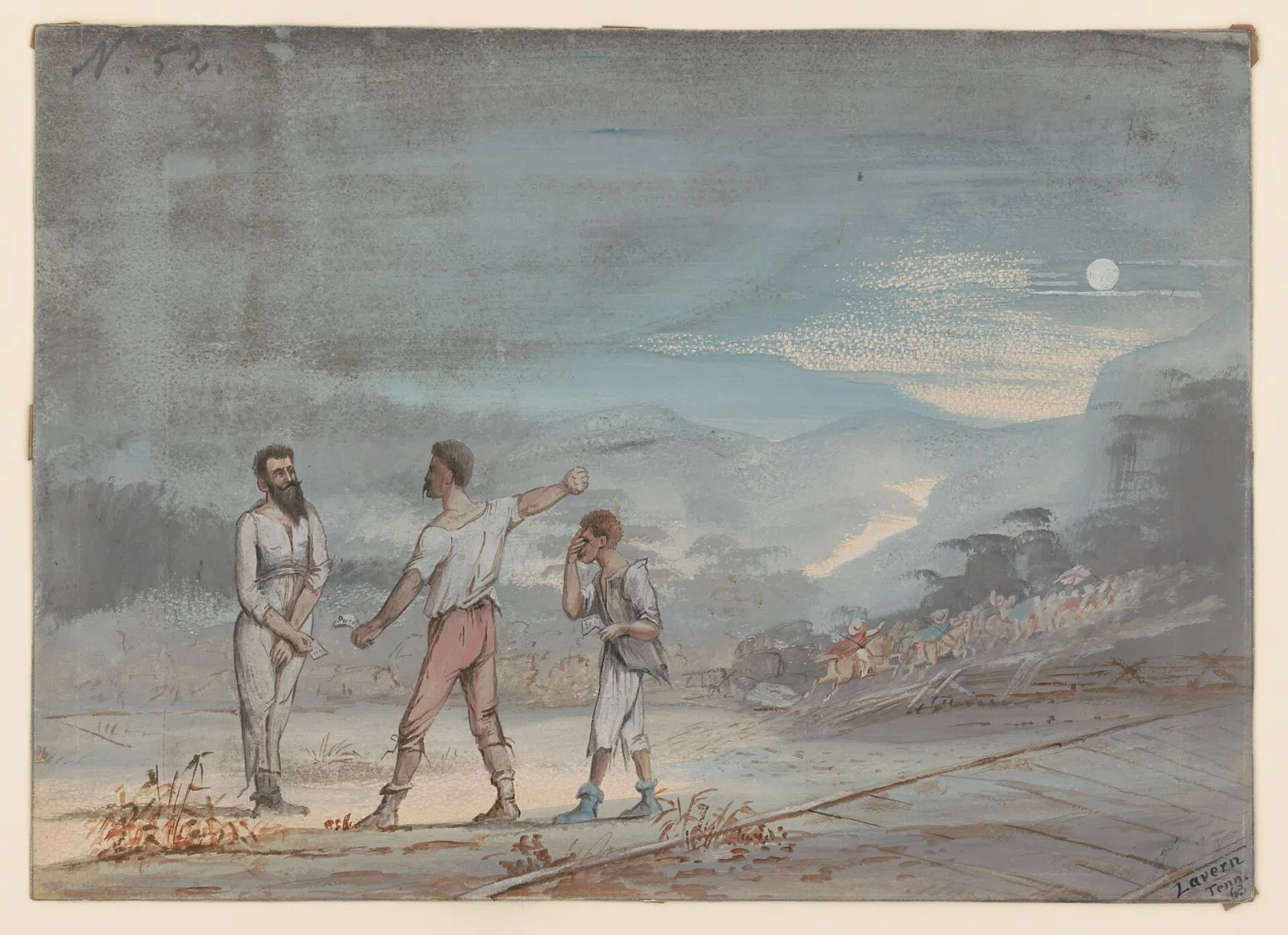Title: Captured by Morgan's cavalry at La Vergne, Tennessee, 1863