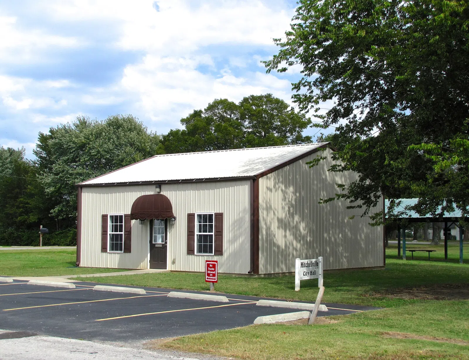 City Hall in Mitchellville, Tennessee, United States.