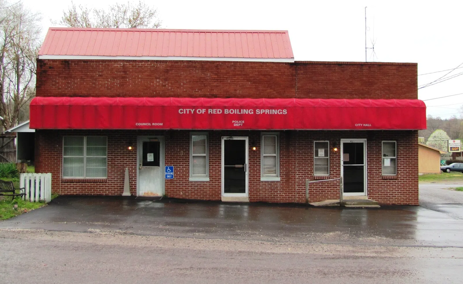 Former City Hall in Red Boiling Springs, Tennessee, USA.