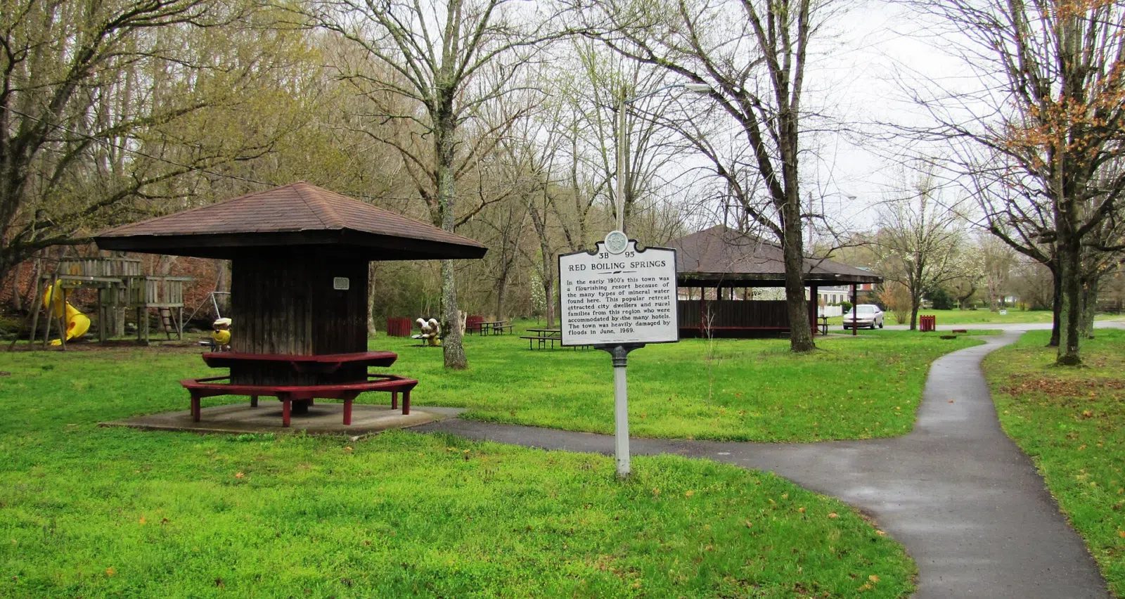 Park in Red Boiling Springs, Tennessee, USA.