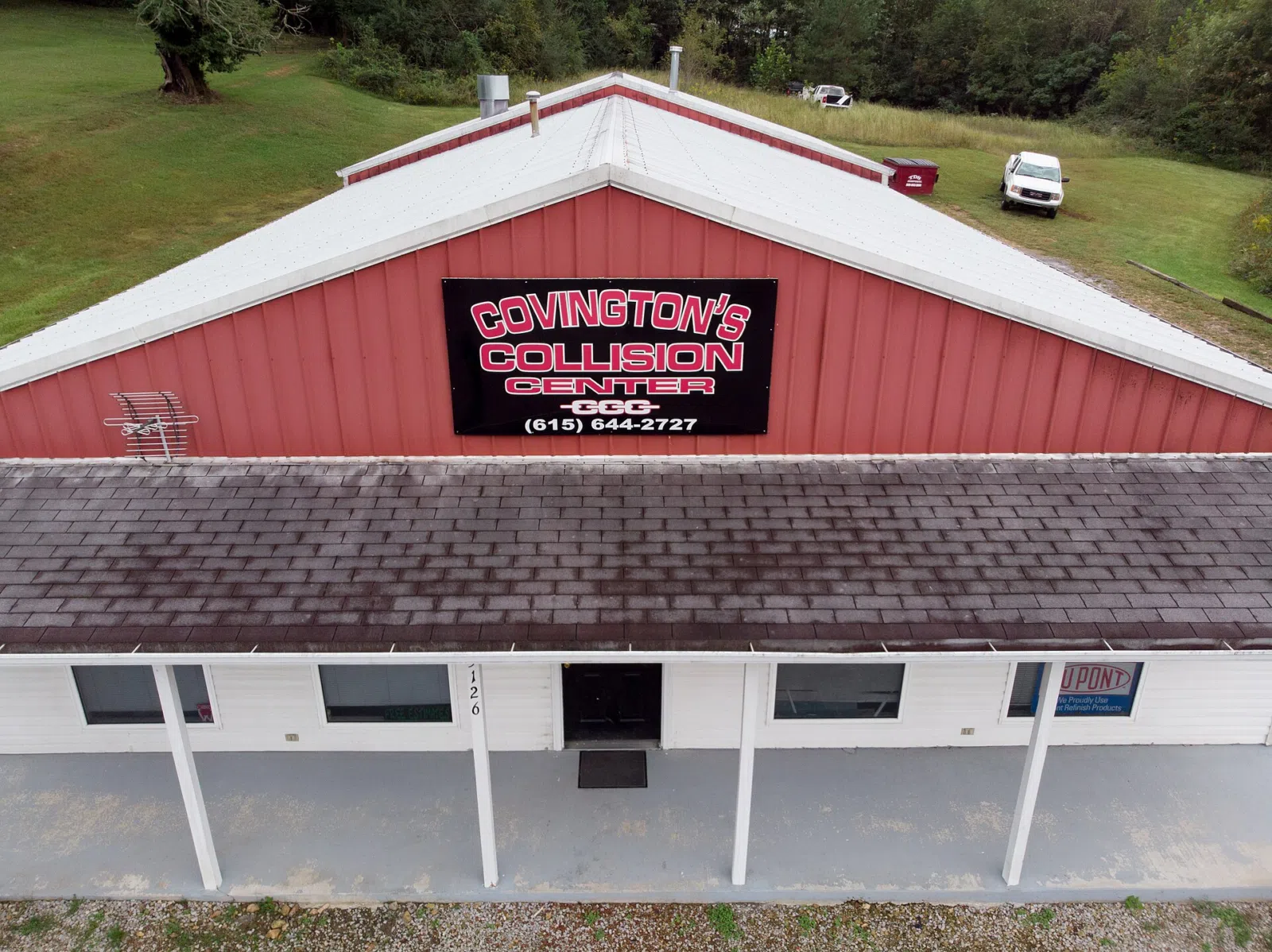 Covington’s Collision Center owners and twin brothers Bucky and Rocky Covington keep the family business, in Westmoreland, TN, up to speed with today’s communication demands with their connection to North Central Telephone Cooperative Corporation (NCTC) fiber-optic cables, in Lafayette, TN, on Sept.