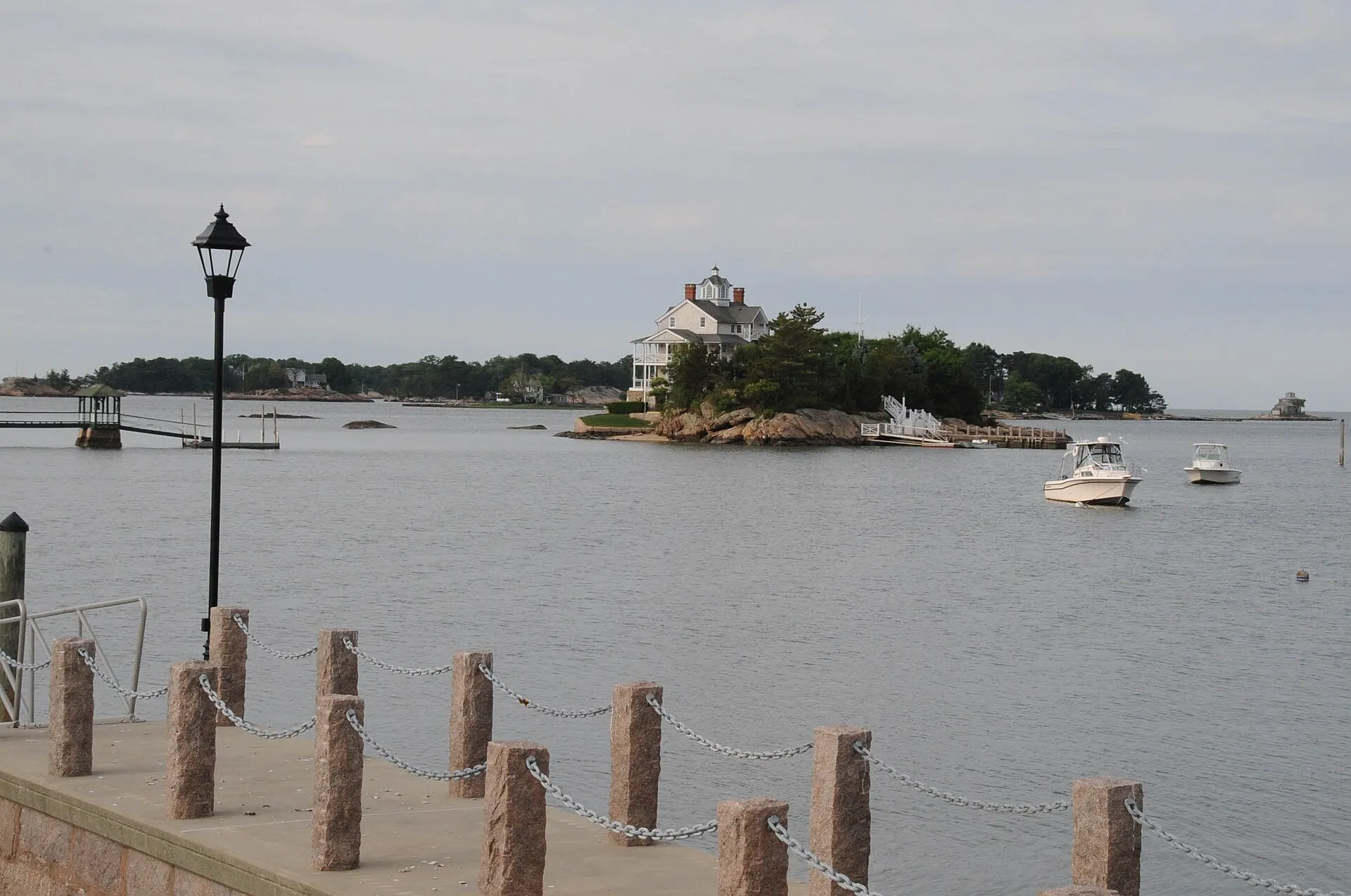 One of the Thimble Islands, seen from Linden Point Road.