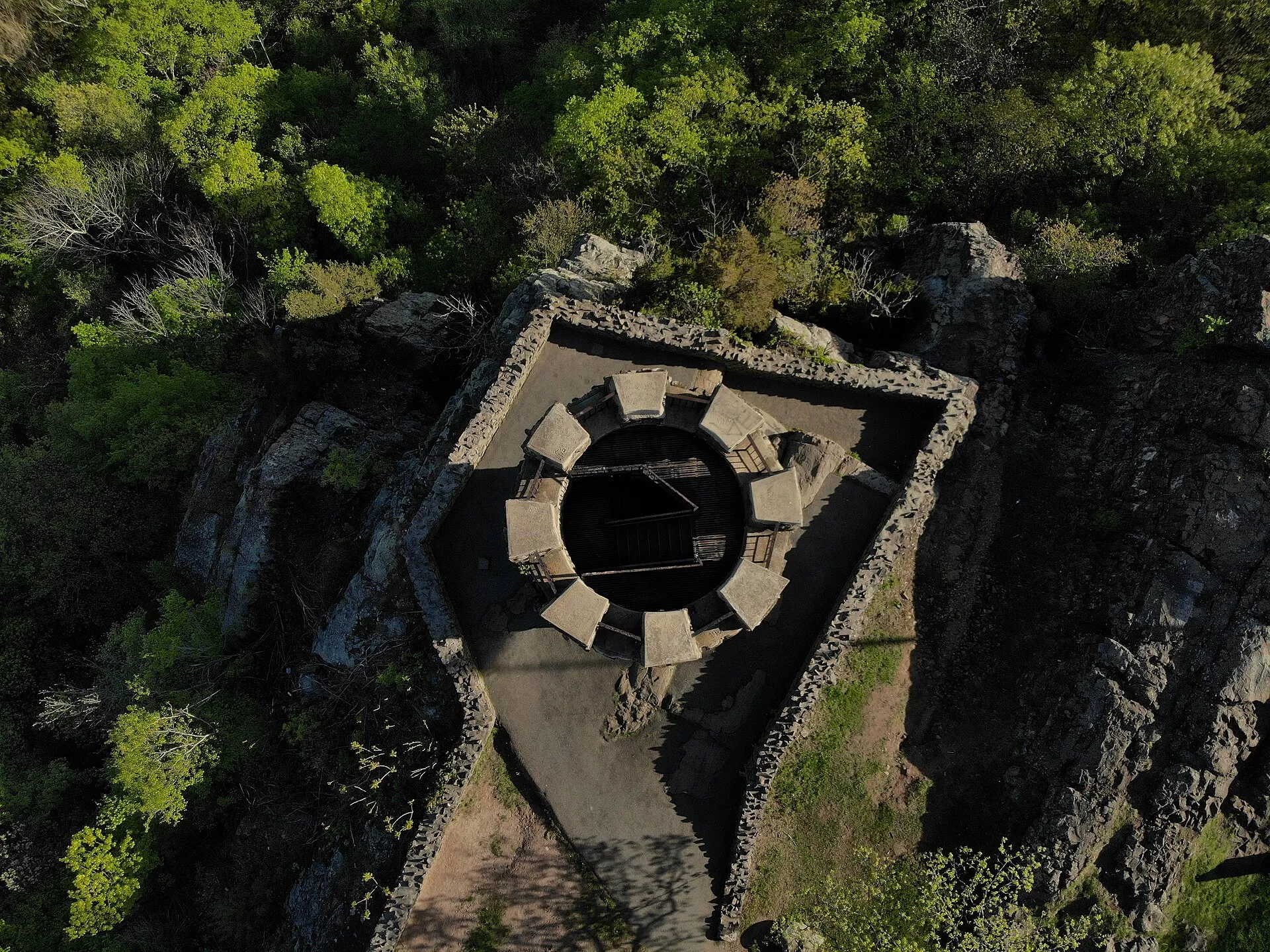 Castle Craig, top-down view.