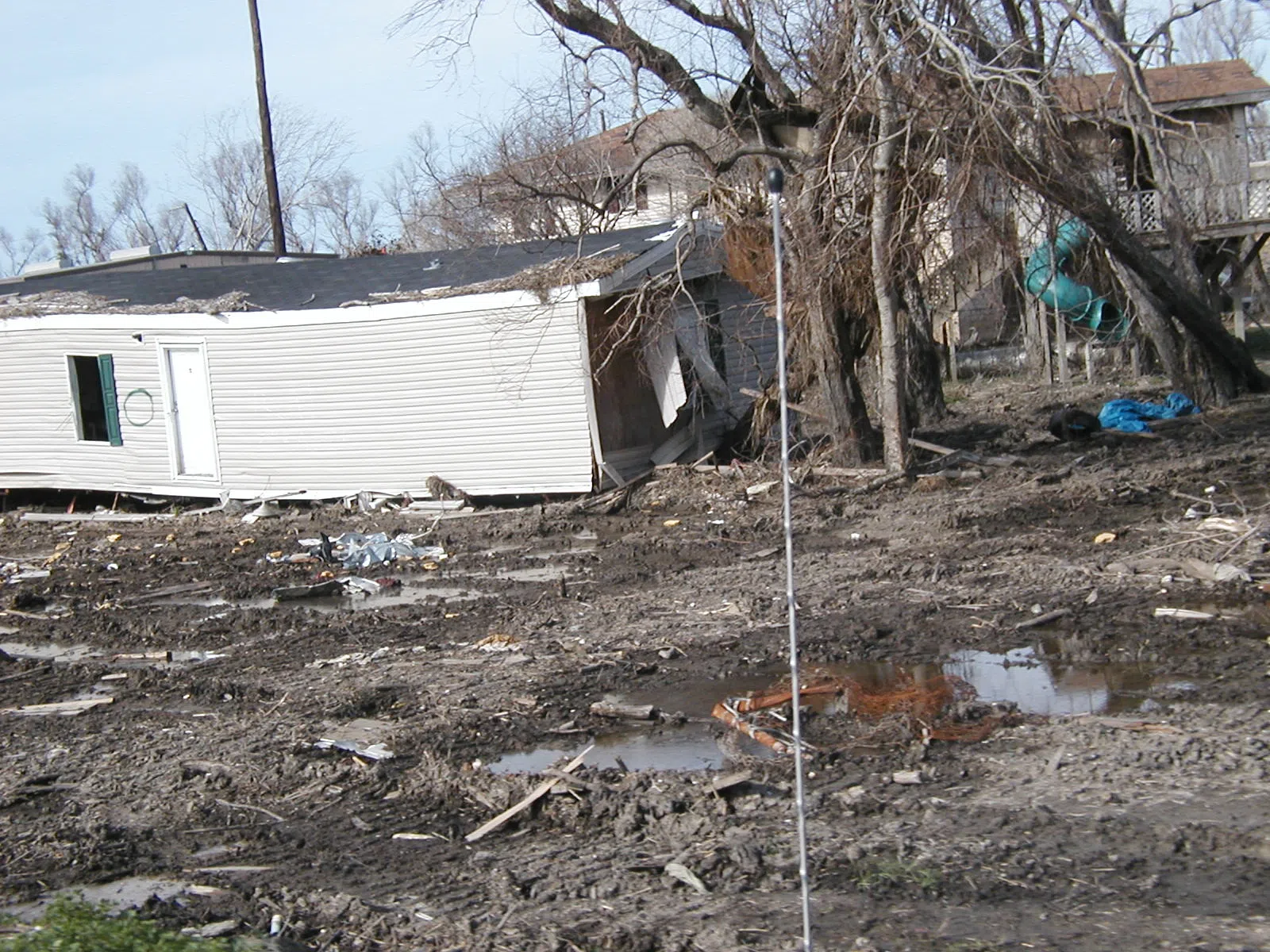 Ruins in Buras, Louisiana, after Hurricane Katrina, January 2006
