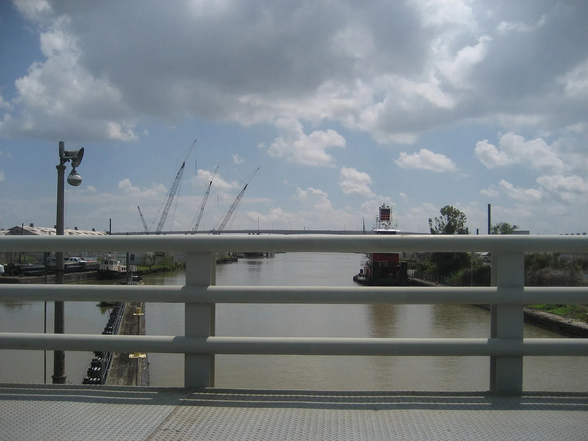 Harvey Canal, Harvey, Louisiana. View looking south from 4th Street bridge