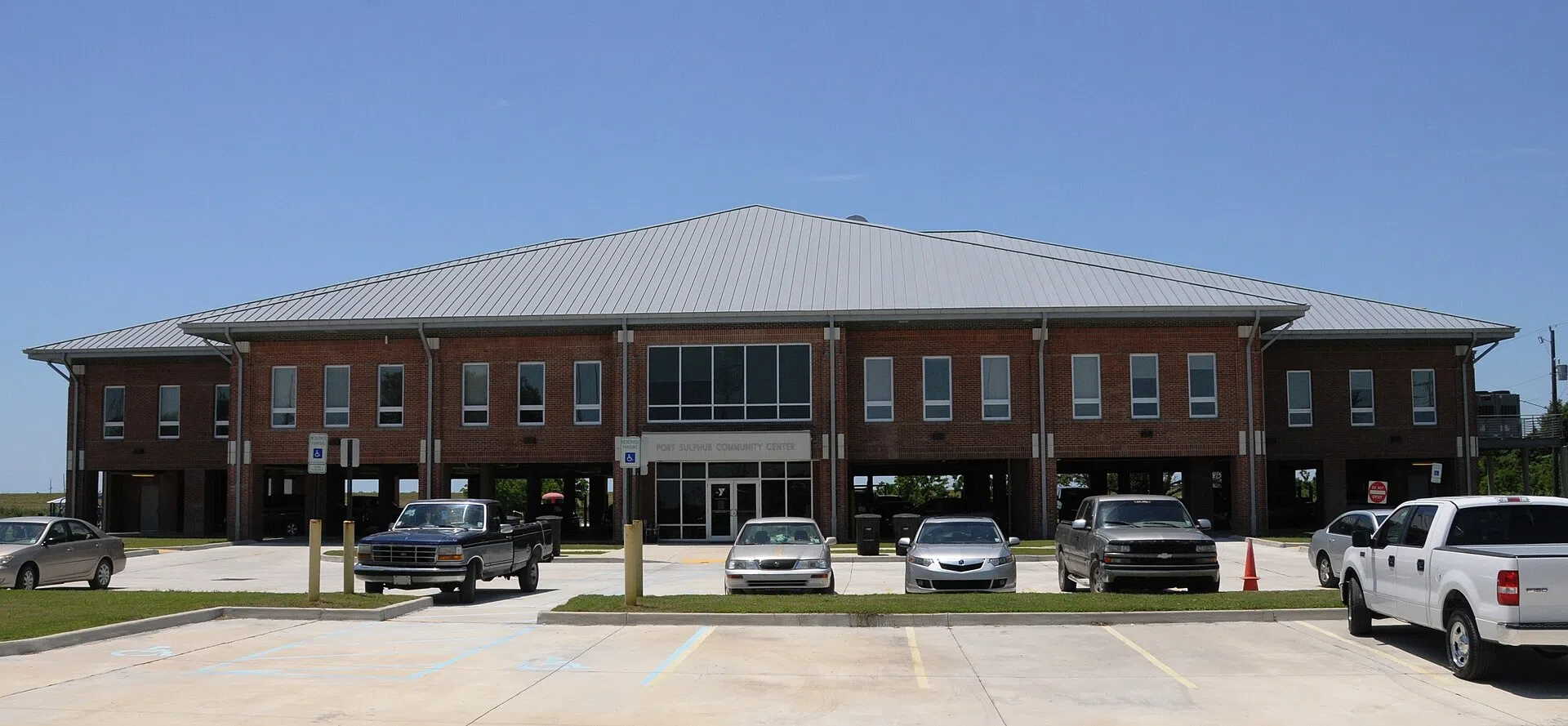 The Port Sulphur Community Center, rebuilt following Hurricane Katrina, May 2013