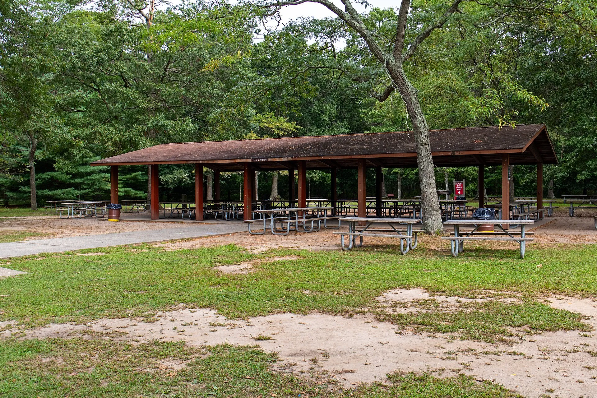 The Oak Pavilion at Belmont Lake State Park