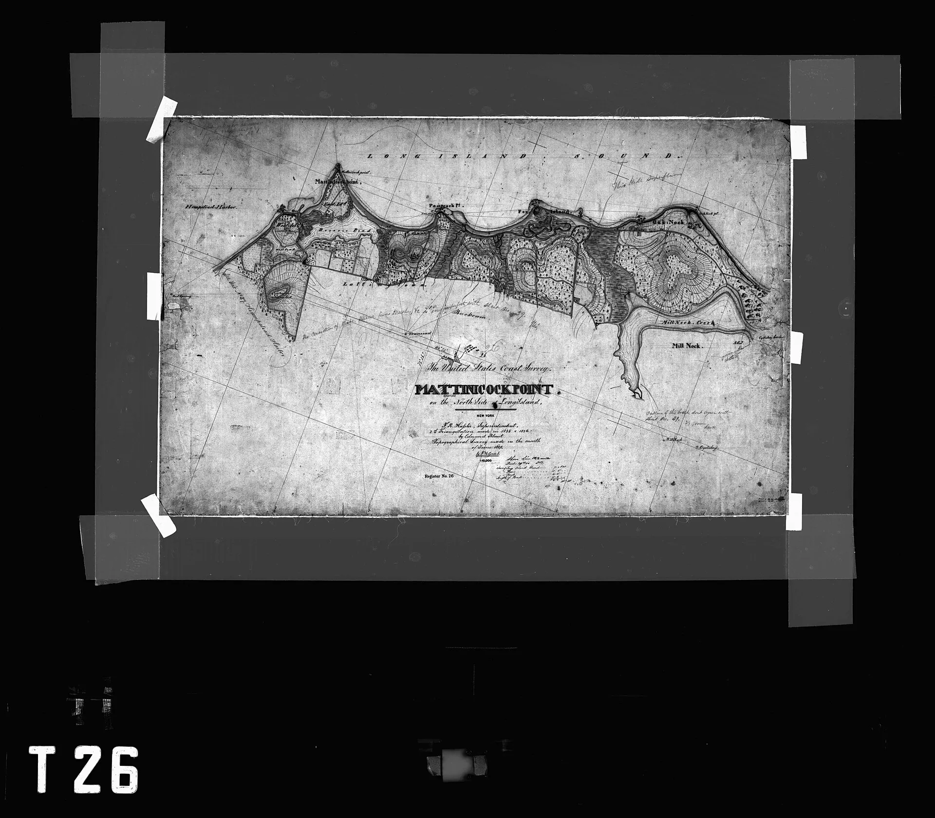 This is a historic map that is part of a comprehensive coastal survey, undertaken by NOAA (US Federal Government) from 1834-1845, focusing on the Long Island Sound area. This map is referred to as