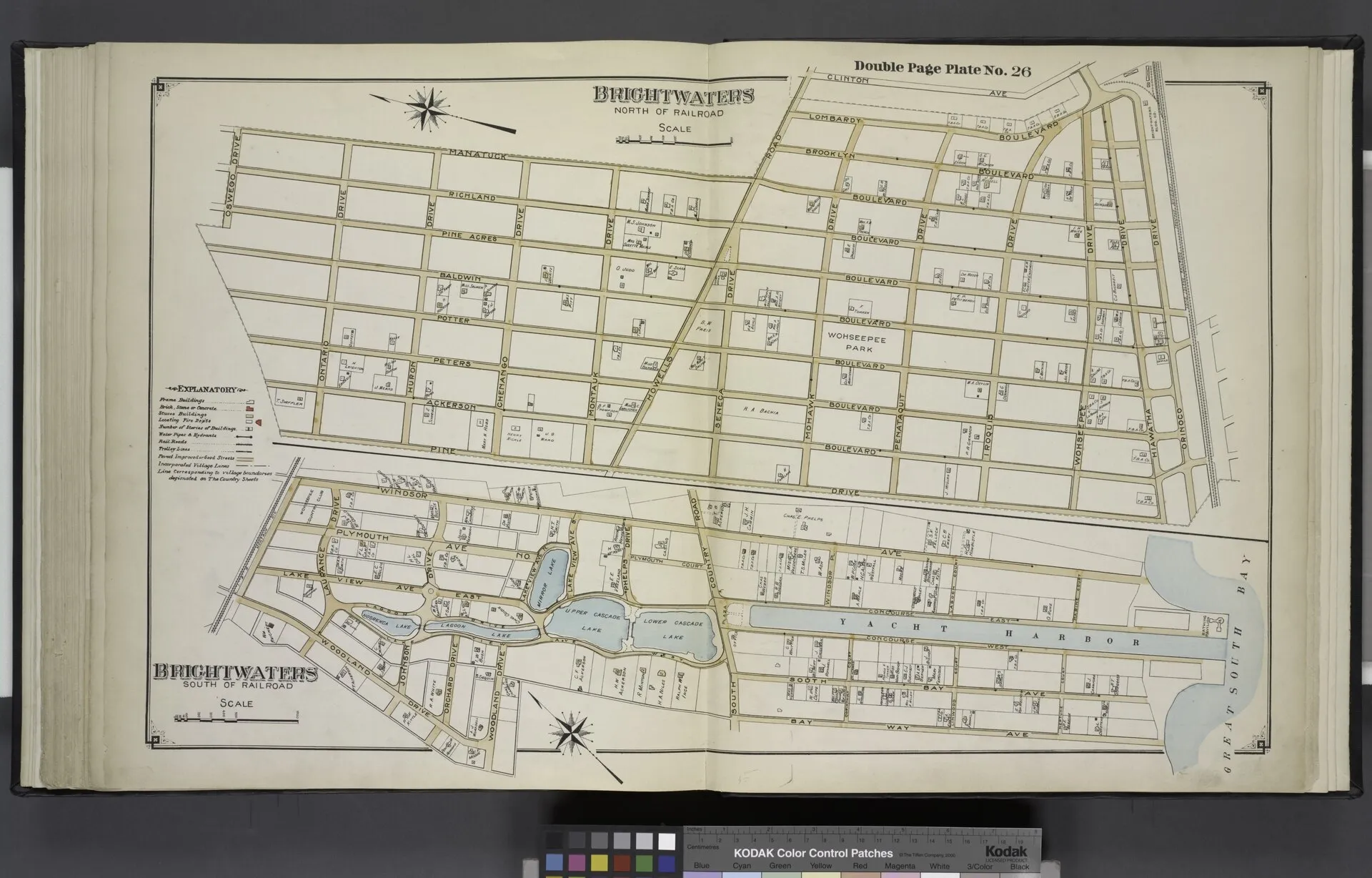 Historic atlas plate of Brightwaters