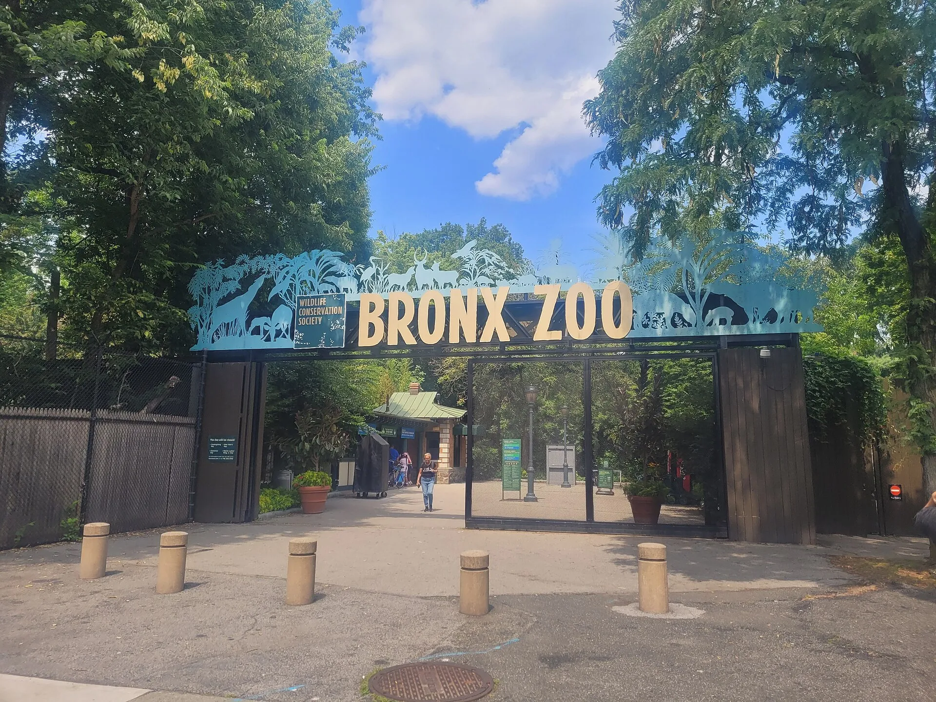 Bronx Zoo Asia Gate entrance, August 2026