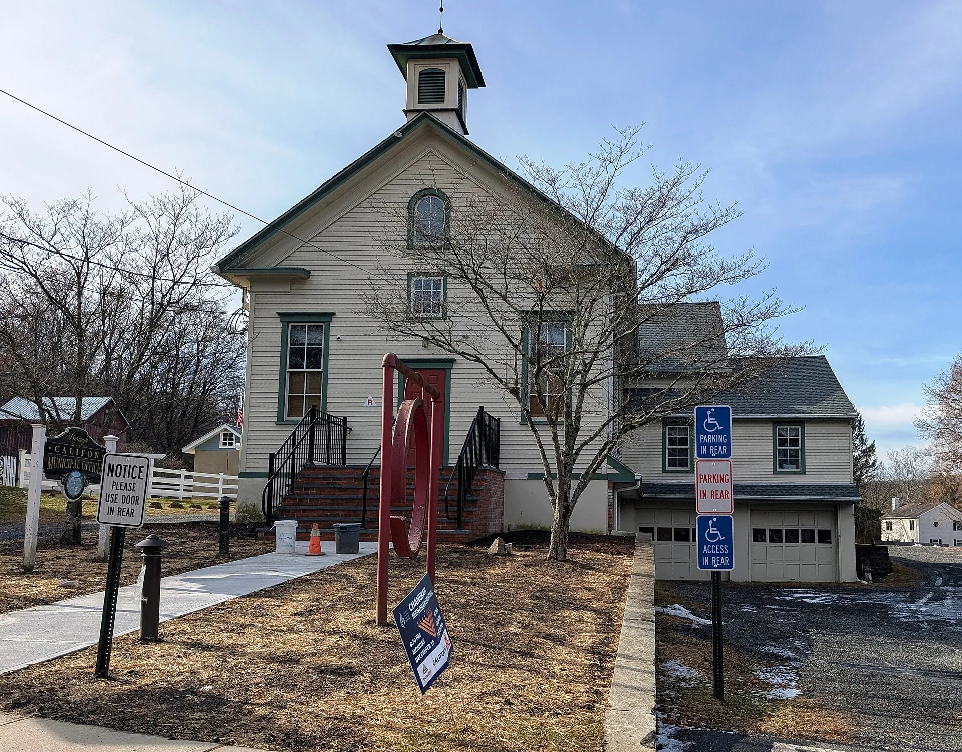 Califon municipal offices on Academy Street, December 2025