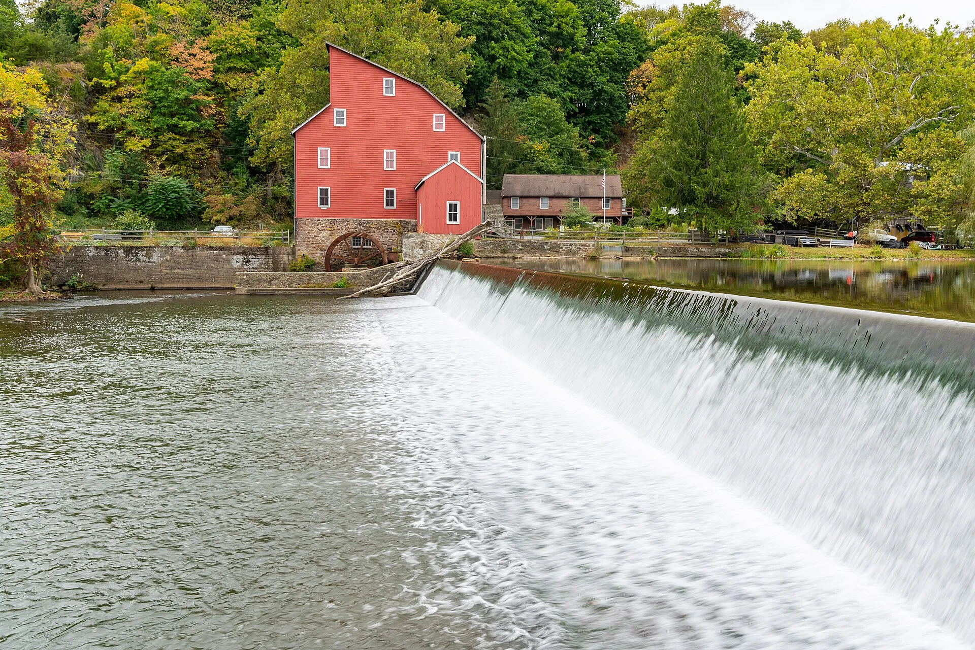 The Red Mill in Clinton, New Jersey, on the National Register of Historic Places
