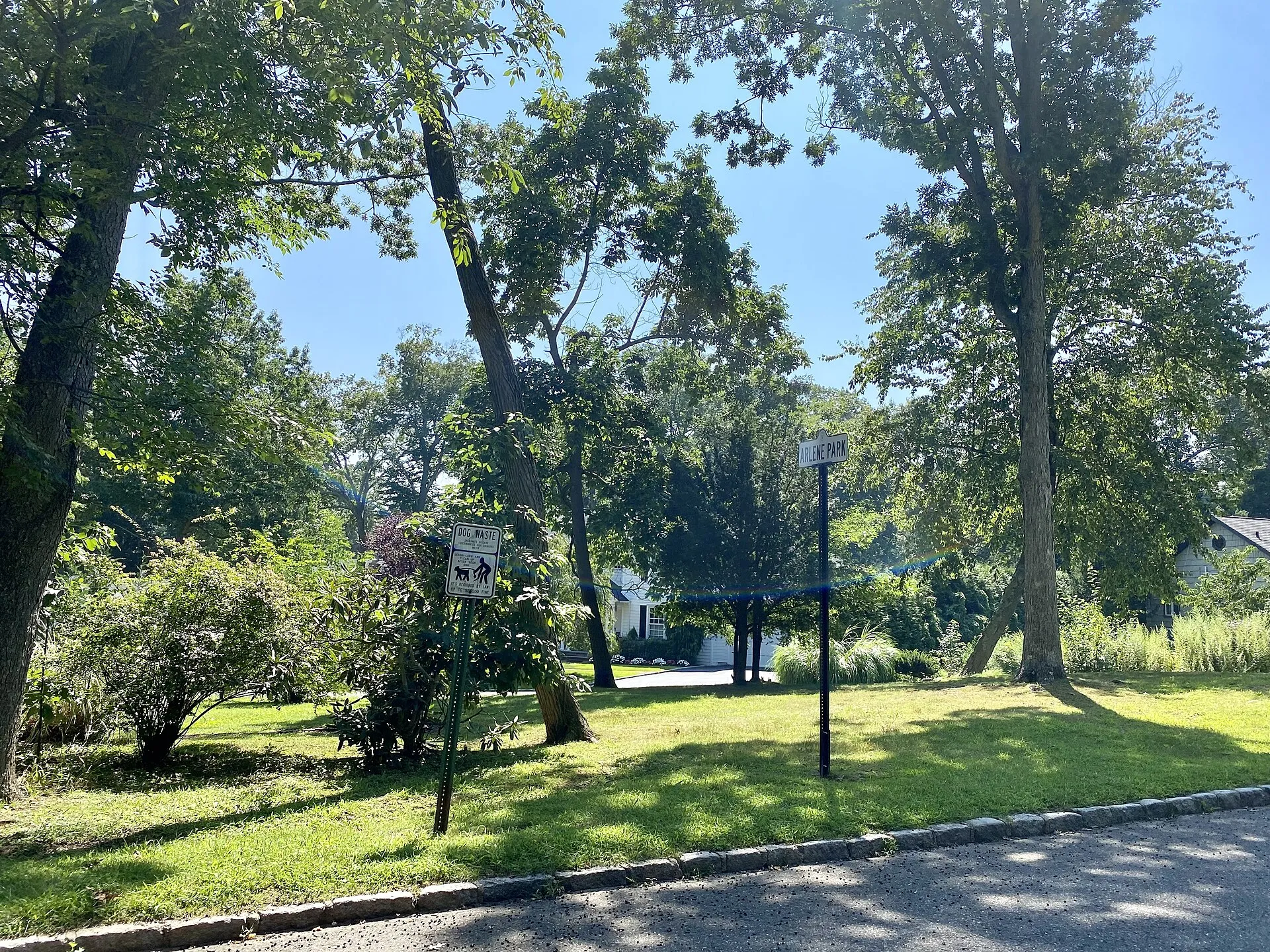 Arlene Park in the Norgate section of East Hills, Long Island, New York on August 25, 2021. This park is dedicated in honor of Arlene Fried, a resident who lost her life at the World Trade Center