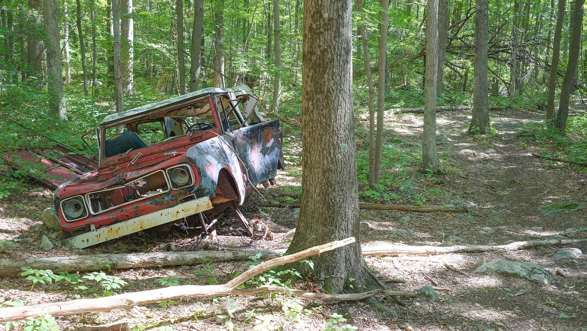 Rusted car, Sparta Mountain Wildlife Management Area, Hardyston Township, NJ (Stockholm area)