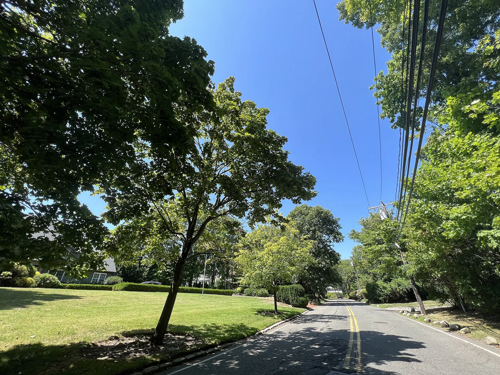 Browers Point Branch (street) in the Inc. Village of Hewlett Neck, NY on August 8, 2022