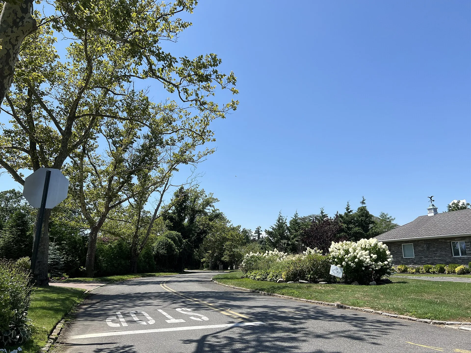Dolphin Lane in the Inc. Village of Hewlett Neck, NY on August 8, 2022