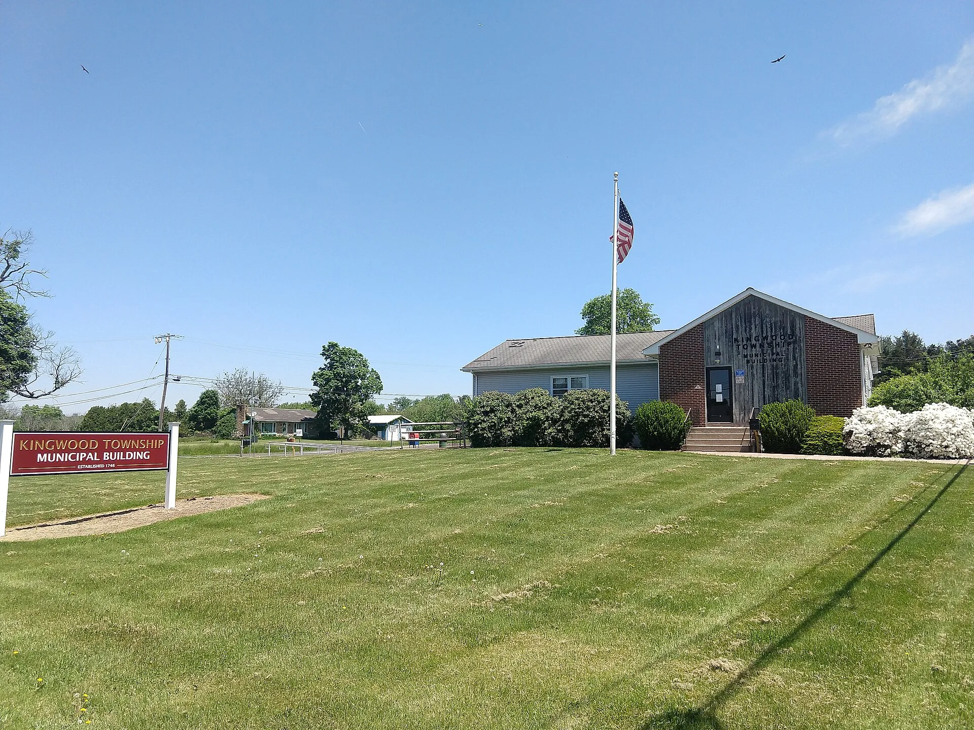 Kingwood Township municipal building, May 2023