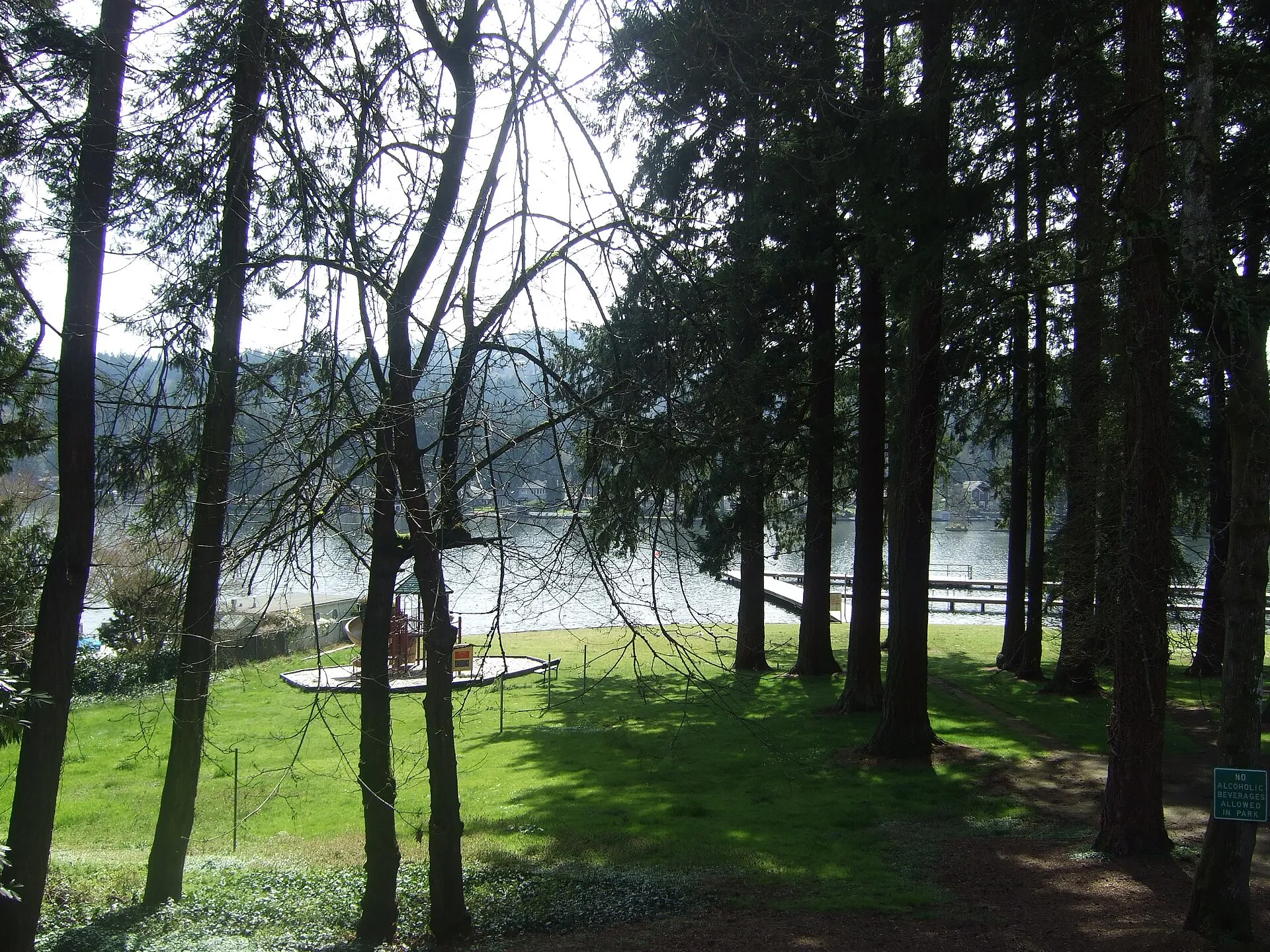 Lake Grove Swim Park, Oswego Lake, Oregon, April 2008