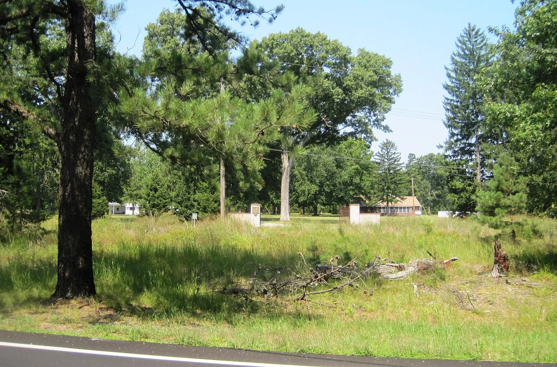 Photo showing Wheatland, New Jersey (also known as Pasadena), an unincorporated community within Manchester Township. Photo taken along Pasadena Road within the New Jersey Pine Barrens