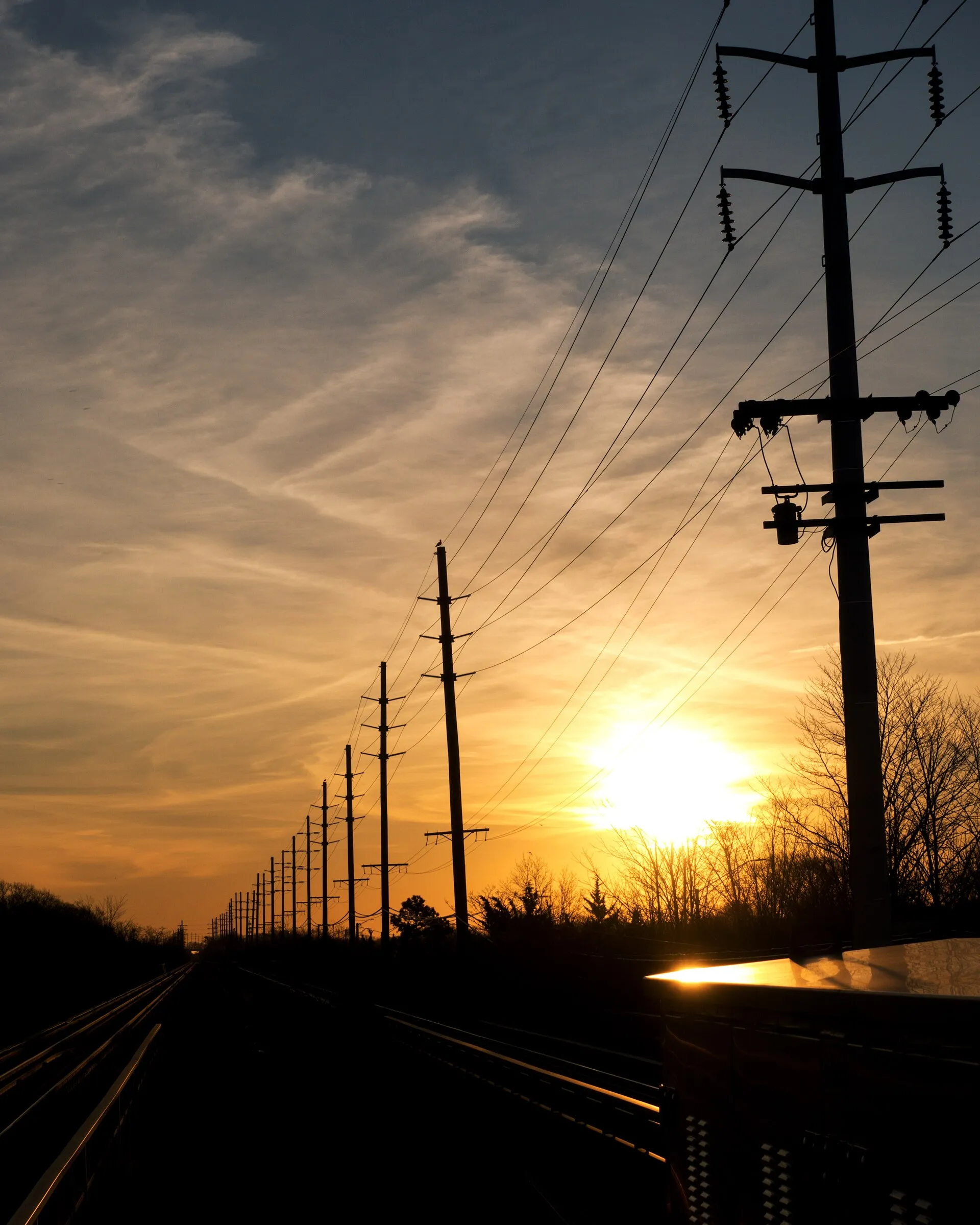 A commuter's morning at Massapequa Park station on the LIRR Babylon Branch