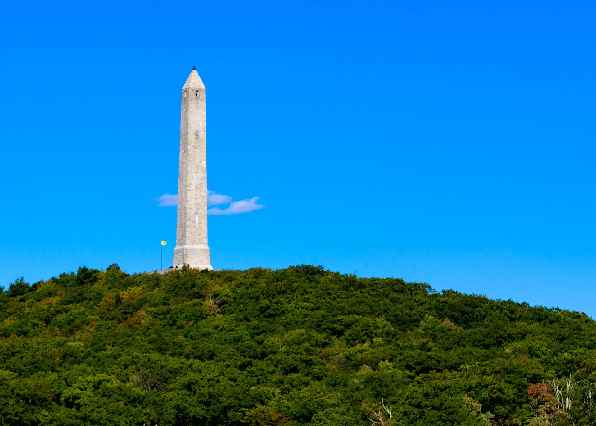 The High Point Monument in Montague, New Jersey — constructed 1930 as a war memorial, 220 feet high, at New Jersey's highest point