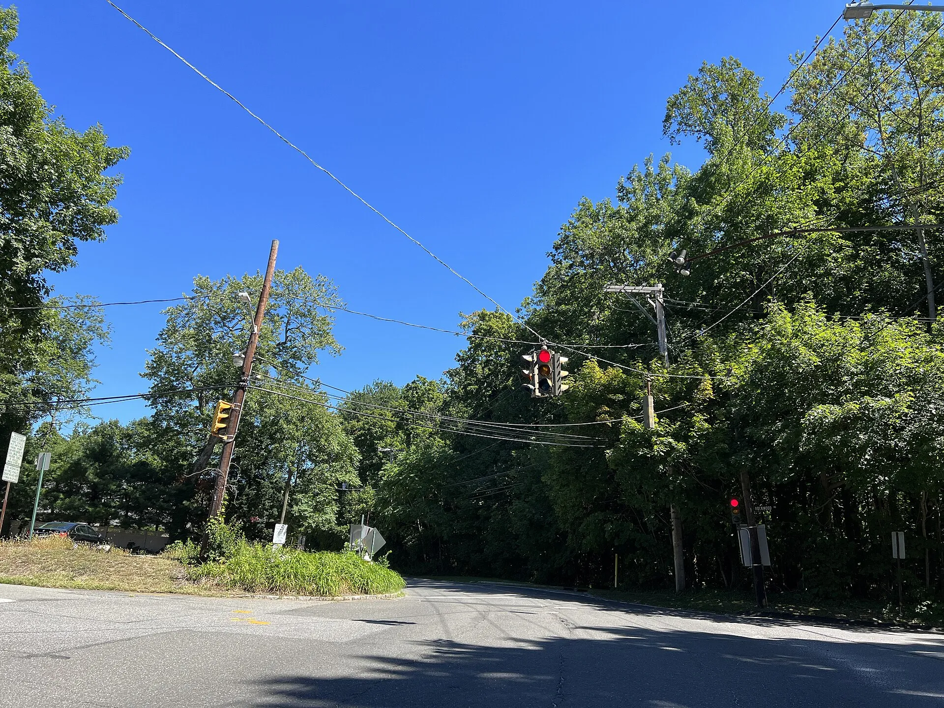 Stonytown Road at Plandome Station Plaza, near the LIRR station, September 2022