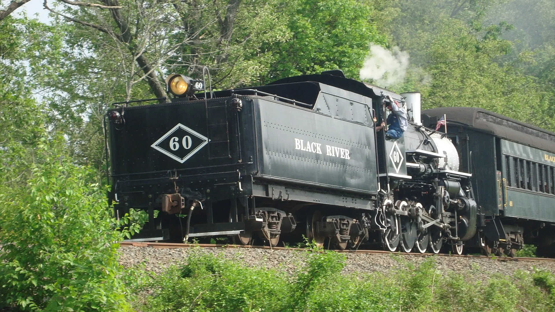 Black River & Western Railroad 50th anniversary excursion, Raritan Township