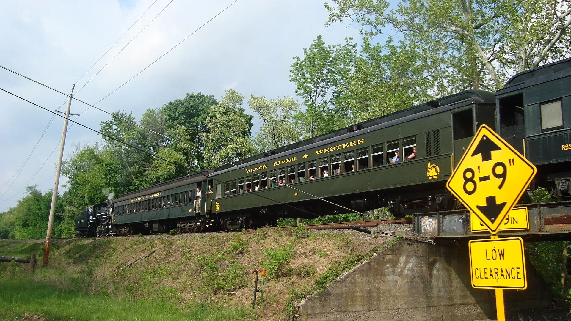Black River & Western Railroad 50th anniversary excursion, Raritan Township