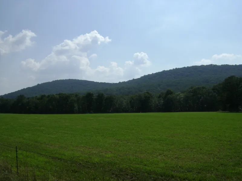 The northeast slope of Cushetunk Mountain, which rings the Round Valley Reservoir in Readington Township