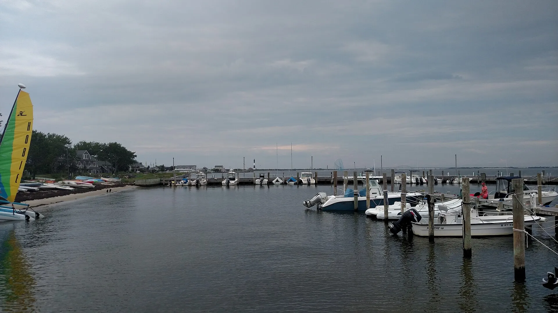 The marina at Saltaire, Fire Island