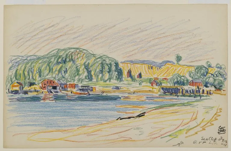 The Harbor at Sea Cliff, Long Island — painting from the Brooklyn Museum