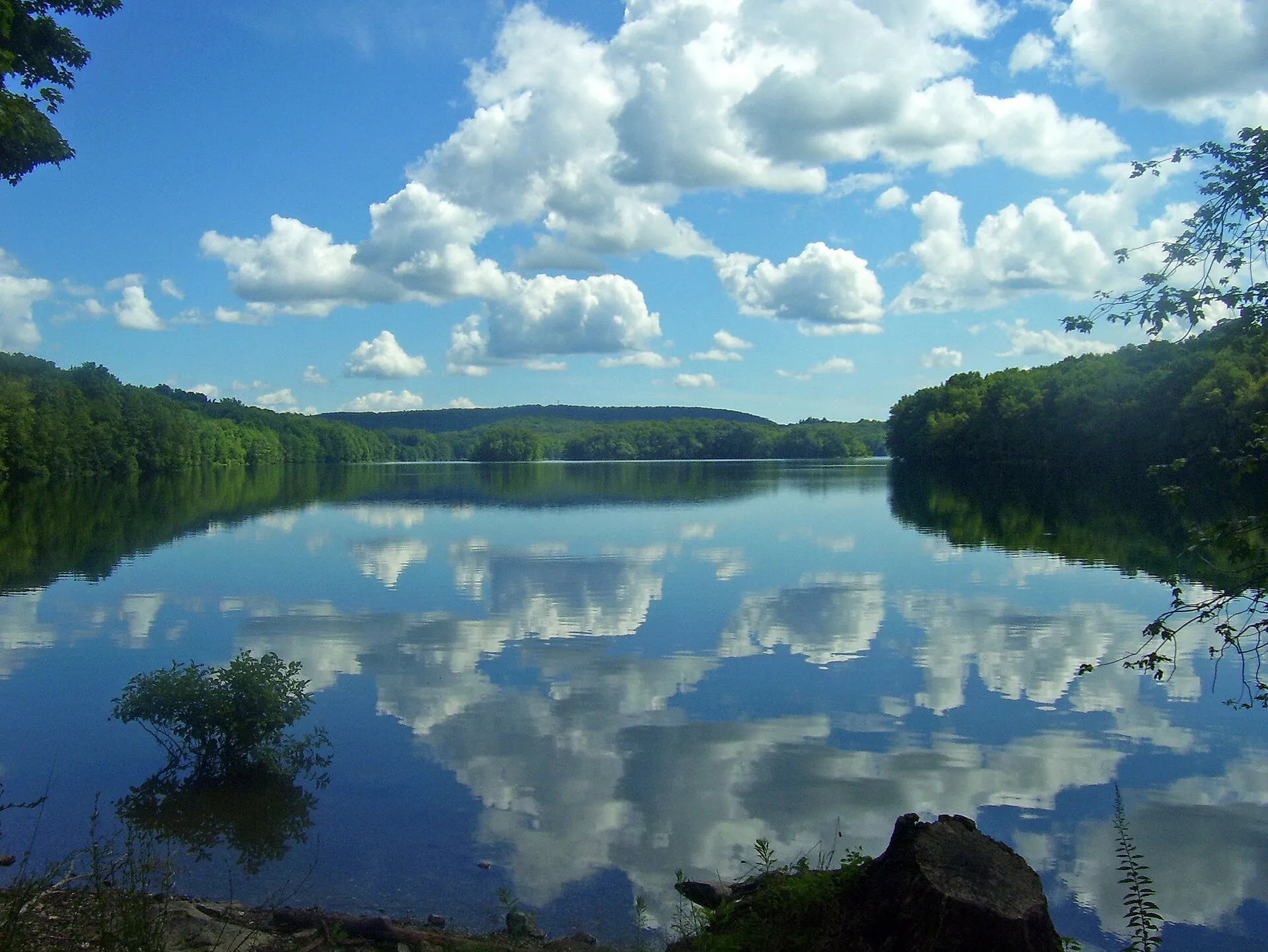 Bog Brook Reservoir from NY 312 on the north end