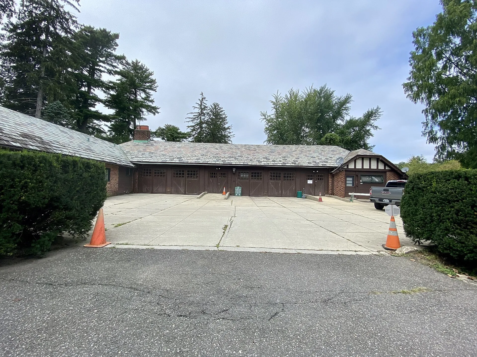 Upper Brookville Village Hall — the historic Carriage House at Planting Fields Arboretum — August 2021