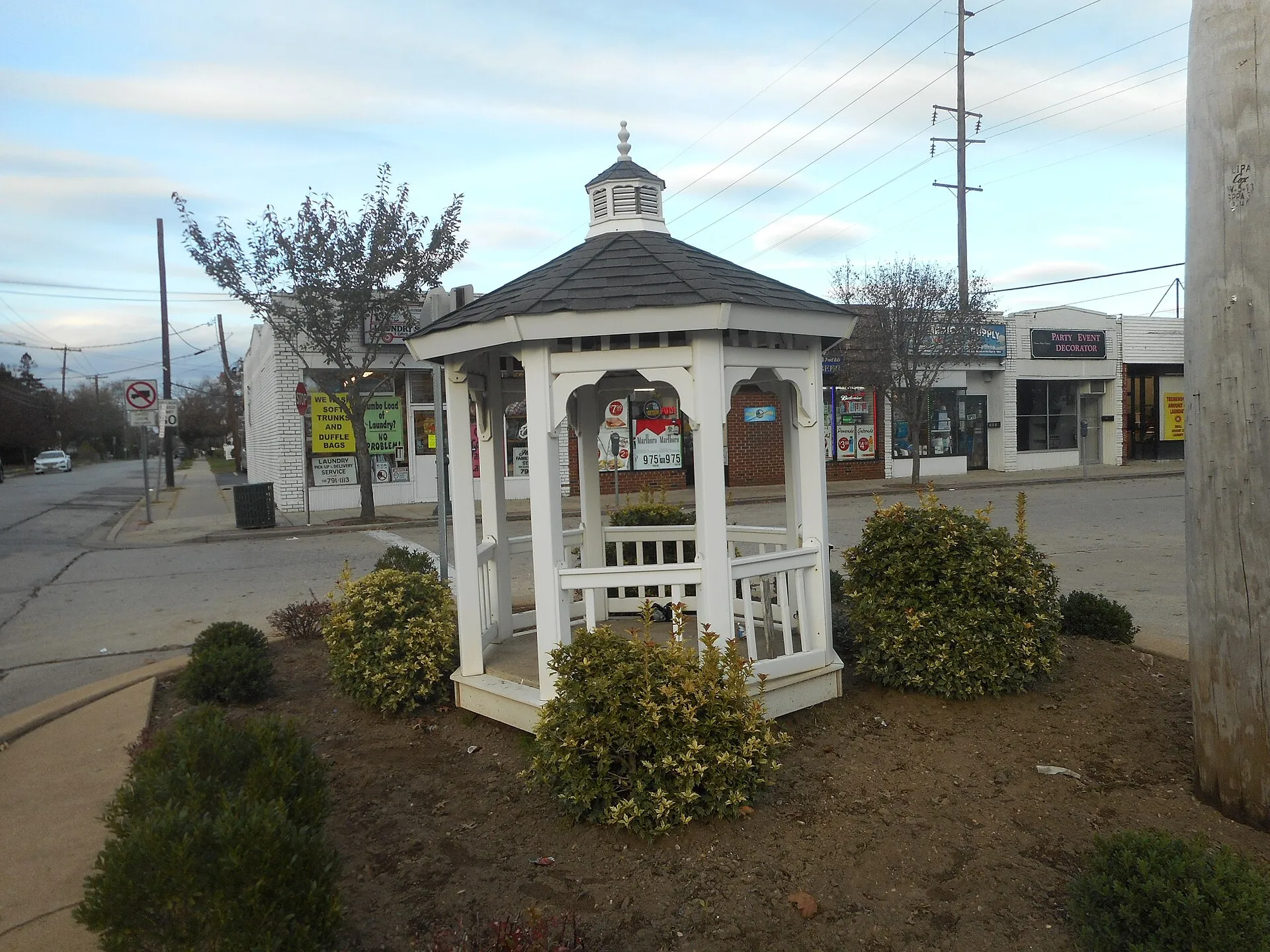 The Cochran-Dubois gazebo by the Gibson LIRR station