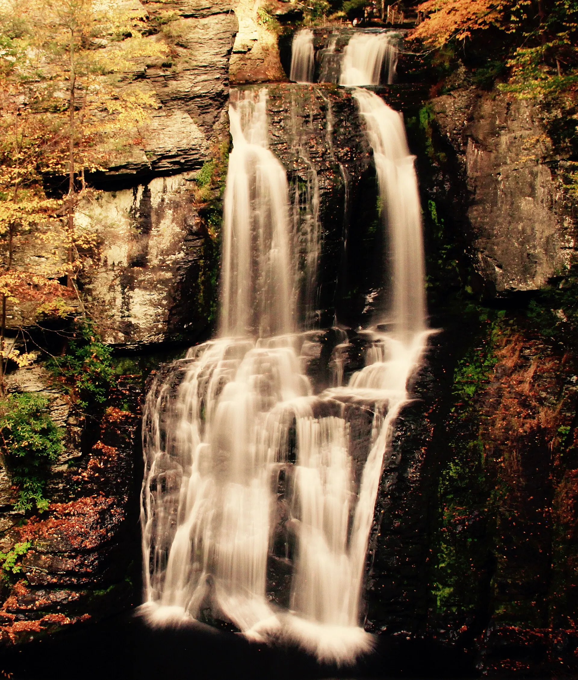 Buttermilk Falls at the Delaware Water Gap in New Jersey