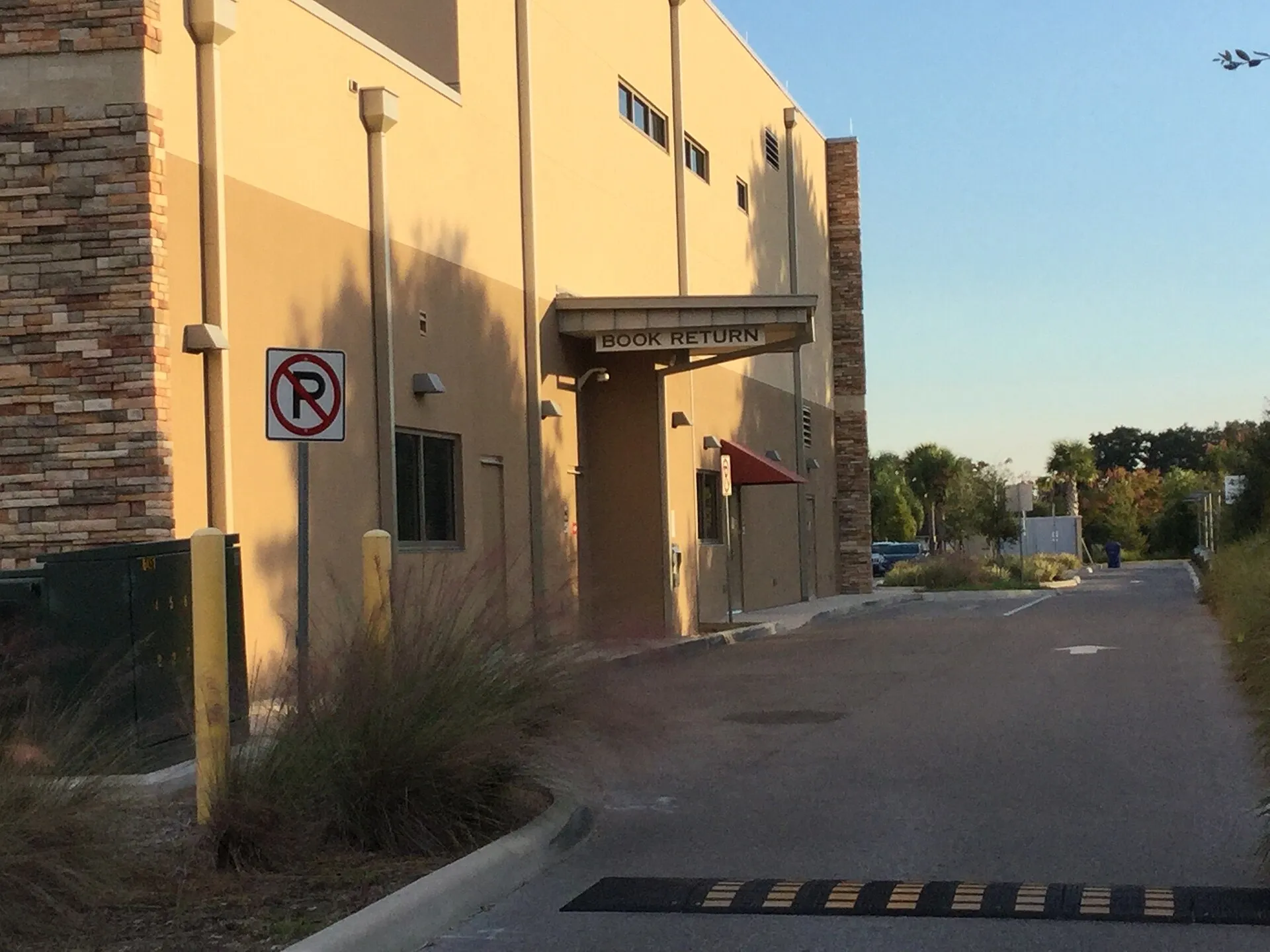 Gulf Gate Public Library drive-up book return.