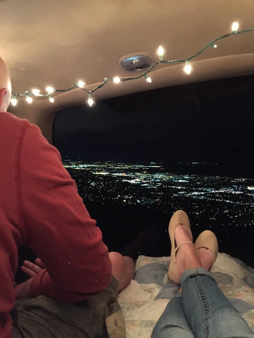 Date night up on the mountain overlooking my hometown