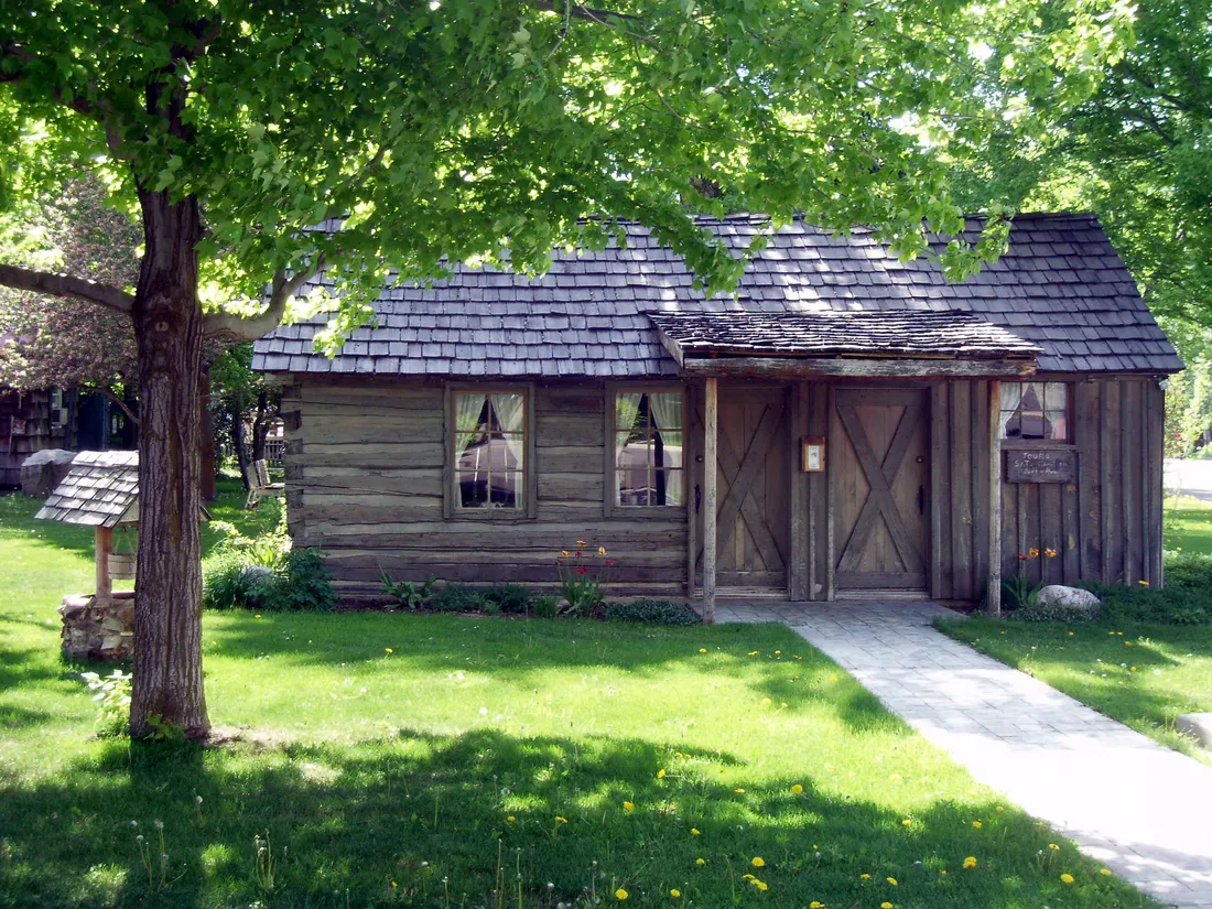 The Robert F. Aldous Cabin, a settler's cabin now used as a local history museum in