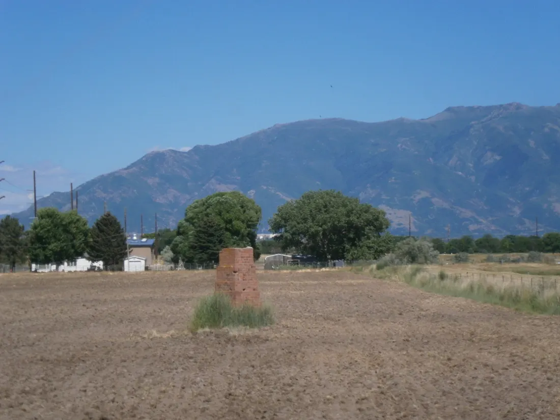 The Salt Lake North West Base Monument, a historic brick survey monument in West Point, Utah, United States. It is listed on the National Register of Historic Places together with the South East Base Monument in Layton as a single property.