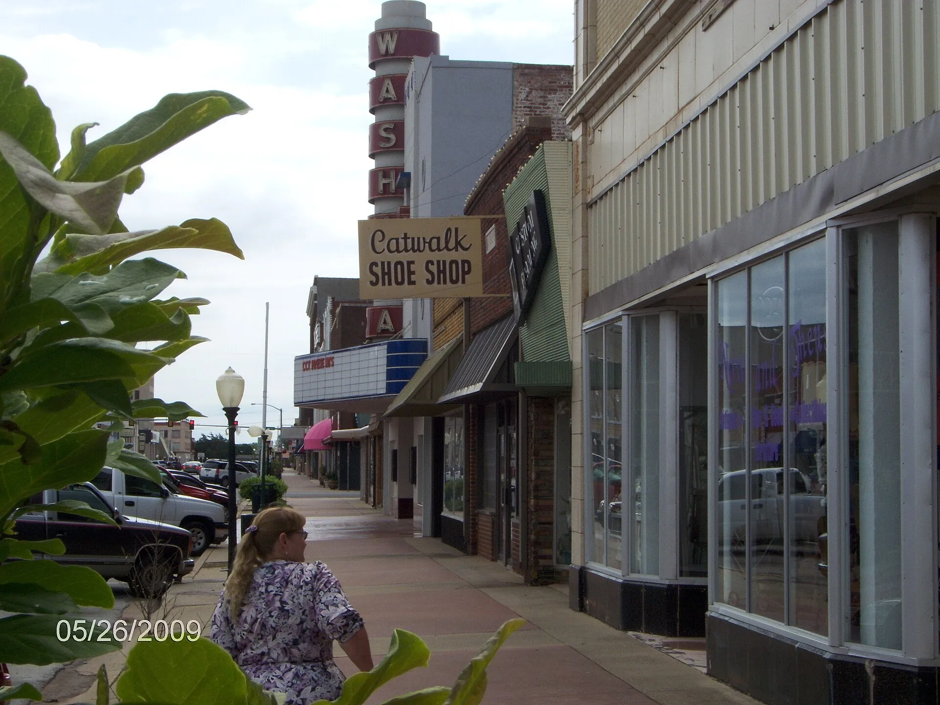 Chickasha Avenue, south side of the street, looking east.