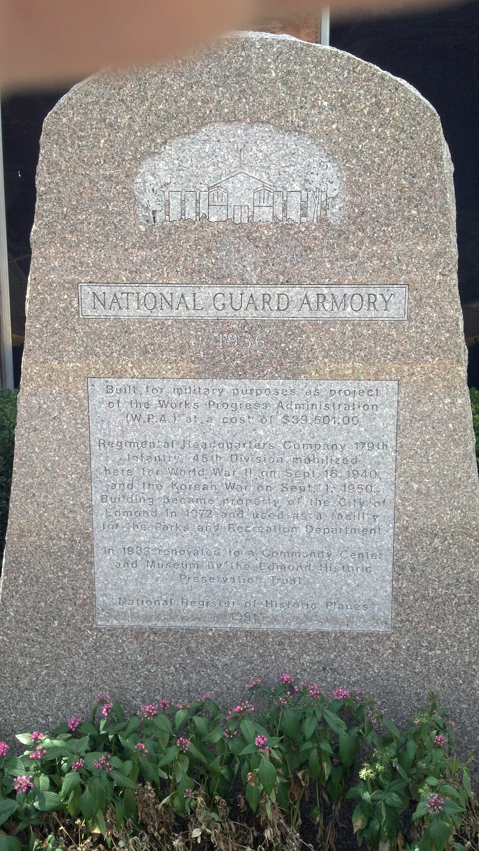 The Edmond Armory, Edmond, Oklahoma.