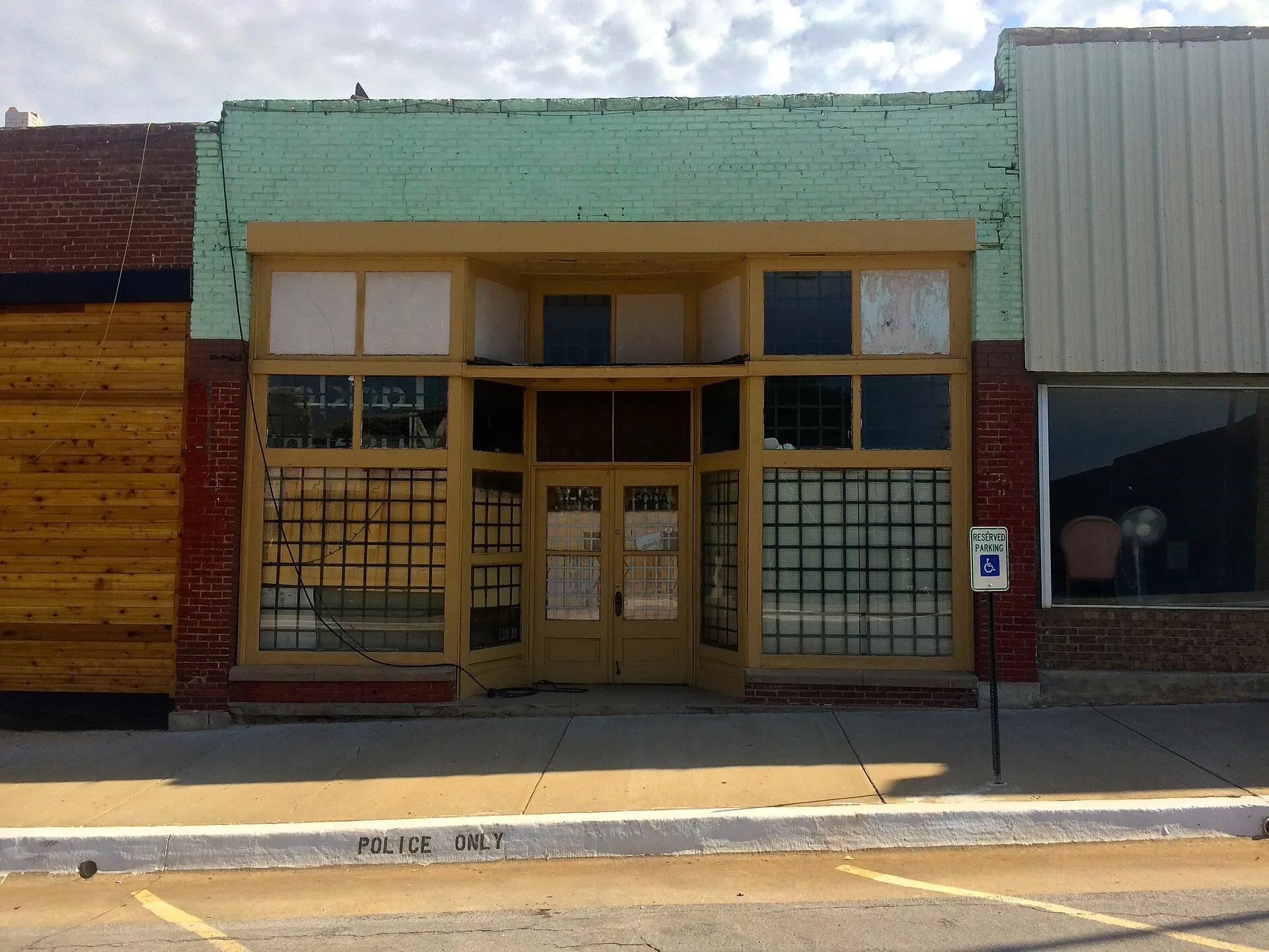The Engels dry goods store, Luther, Oklahoma.