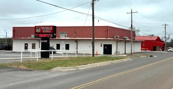 The school at Ninnekah, Oklahoma (March 2025).