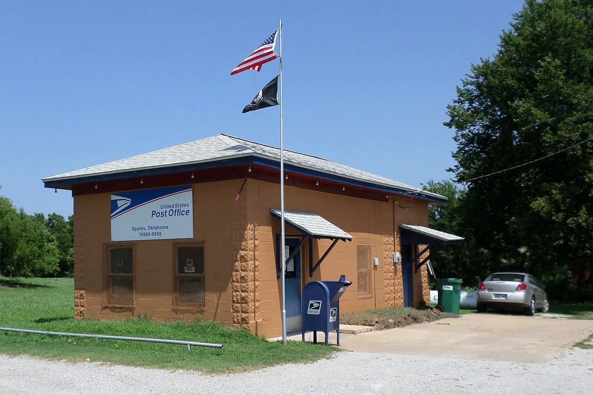 Sparks Post Office, 316 Broadway Ave., Sparks, Oklahoma.