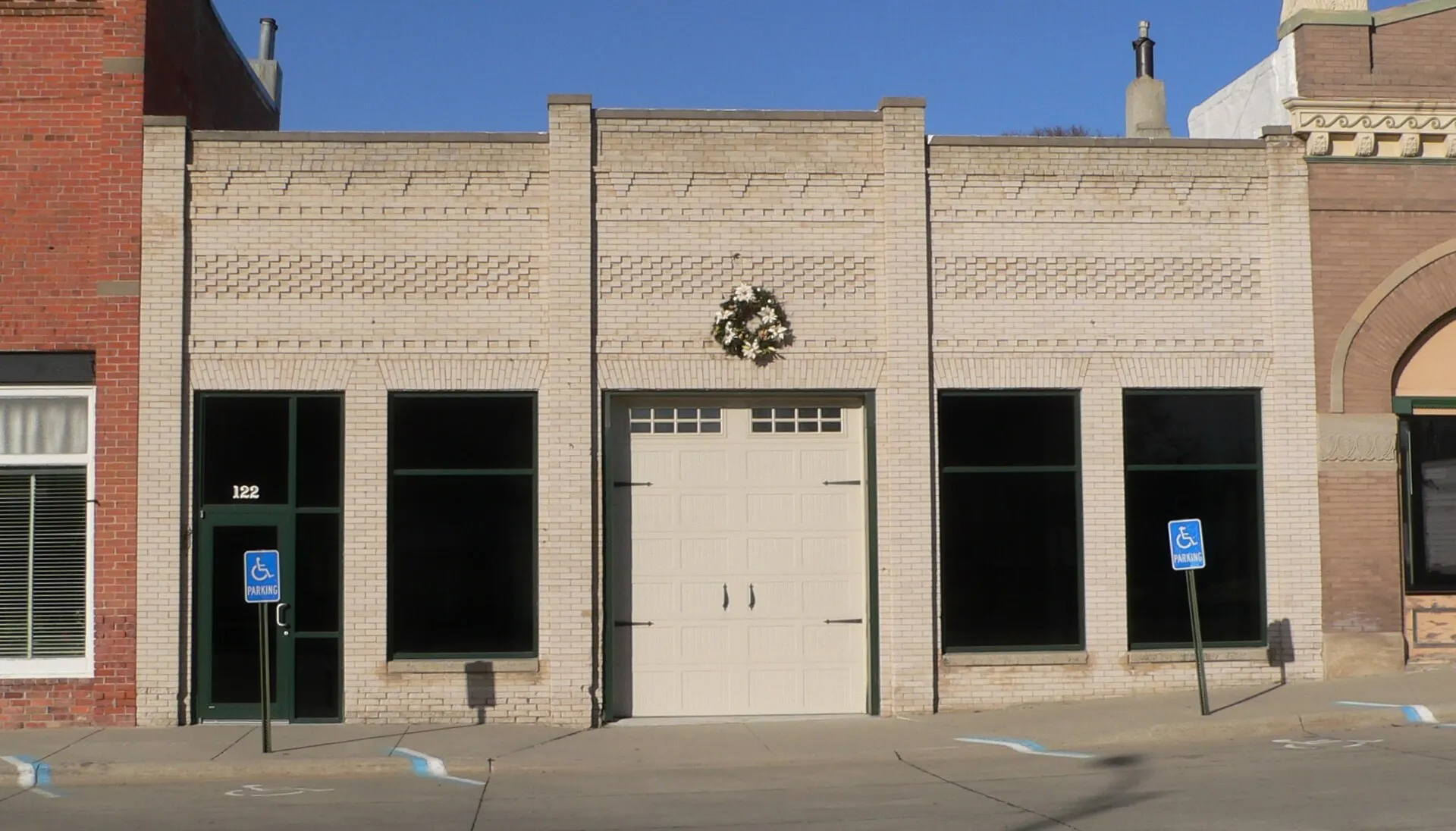 Downtown Cedar Bluffs, Nebraska: building at 122 W. Main Street.