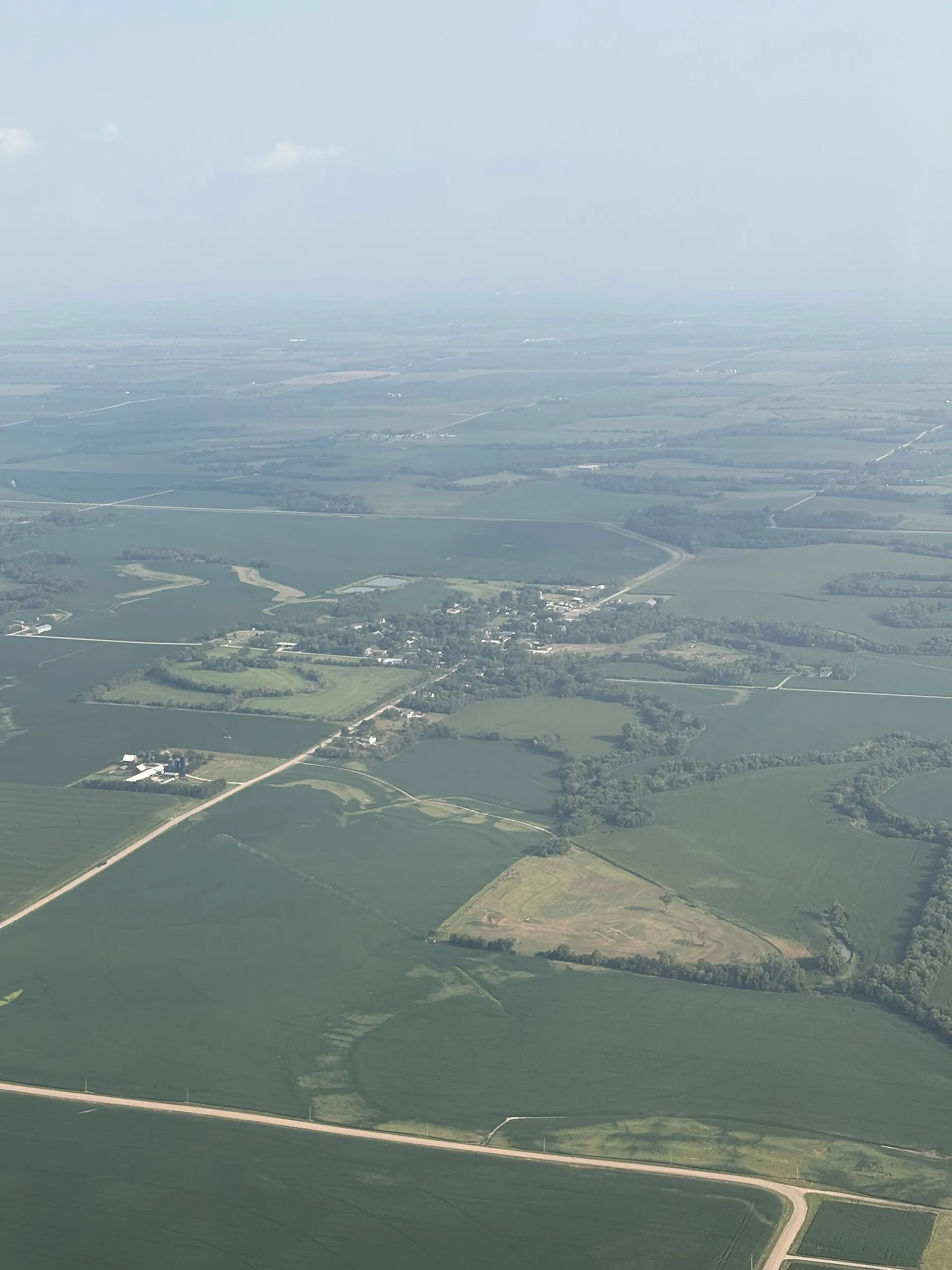 Aerial view of Ithaca, Nebraska in 2026