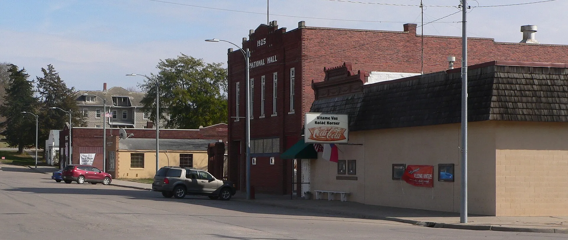Downtown Prague, Nebraska.