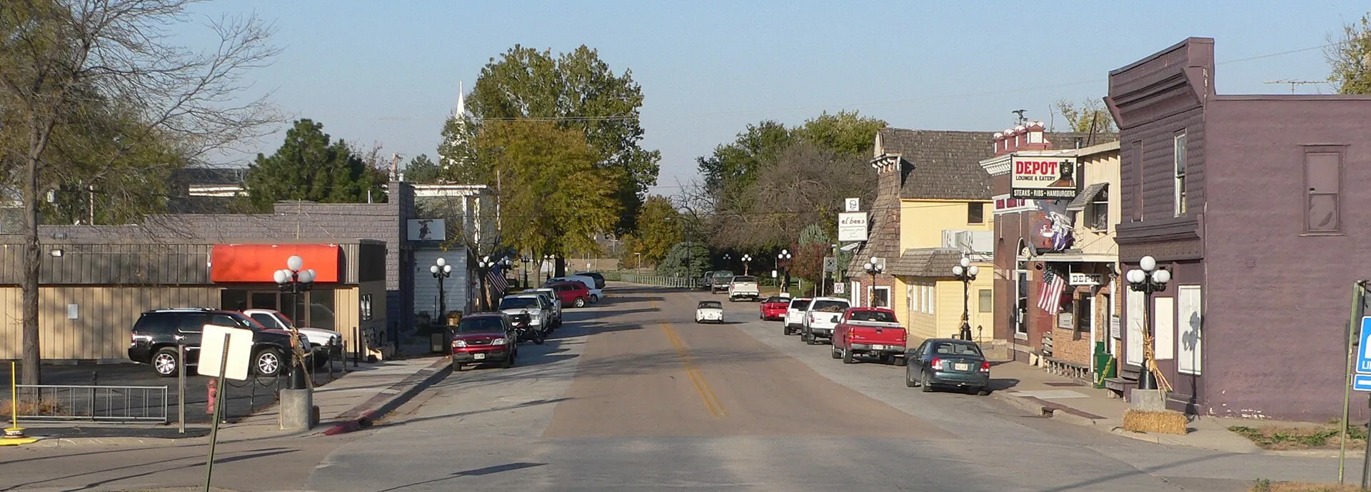 Downtown Waterloo, Nebraska.