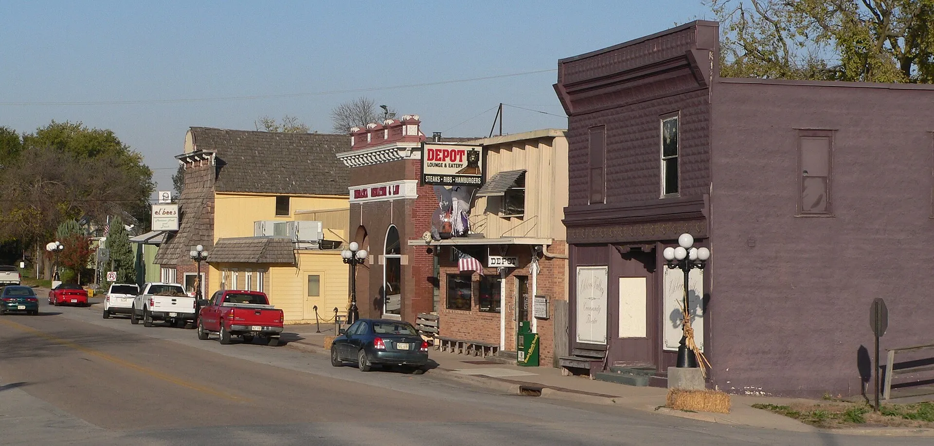 Downtown Waterloo, Nebraska.